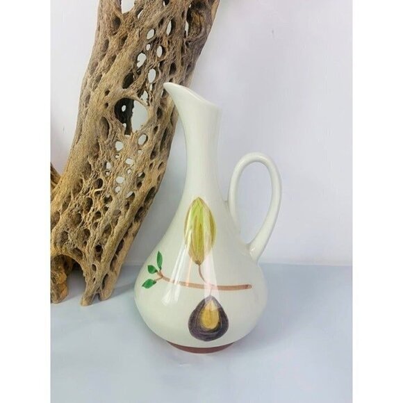 Vintage Hand Painted Ceramic MADE IN PORTUGAL Olive Oil Pitcher - Picture 1 of 5